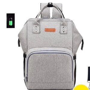 Ankommling Gray Backpack diaper bag